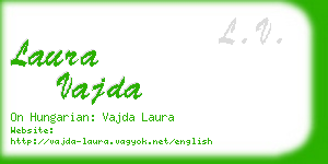 laura vajda business card